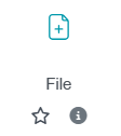 Icon to add a file type resource to the classroom