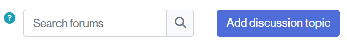Button to add a new notice to the Announcements forum