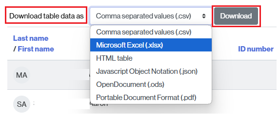 Downloading information on generated certificates