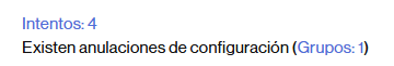 Enlace para ver los intentos de un cuestionario