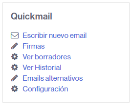 bloque quickmail en castellano