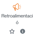 Icona per crear una activitat de Retroalimentació