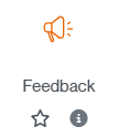Icon to create a Feedback activity