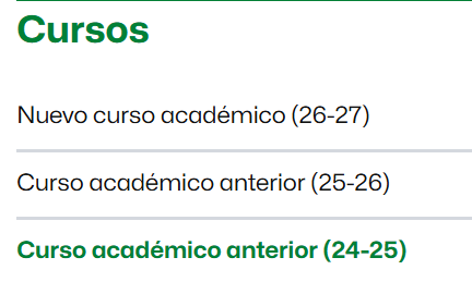 Acceso a las aulas de los cursos 2024-2025