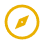 Icono con símbolo de orientación