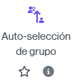 Icono para añadir una actividad de Auto-selección de grupo