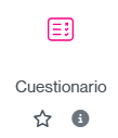 Icono para crear una actividad de cuestionario