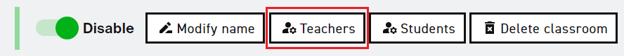 Button to manage teachers