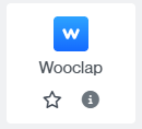 Selecció de l'activitat Wooclap