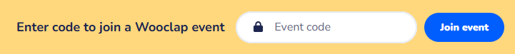 Access a wooclap activity from the web