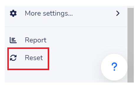 Action to delete the answers given in an event