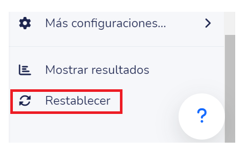 Acción para eliminar las respuestas de una actividad Wooclap