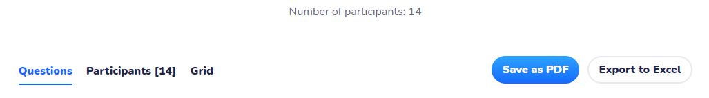 Access to the detailed results for an even