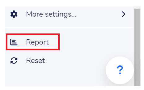Access to the report of a Wooclap activity