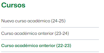 Enlace para visualizar las aulas del curso 2022-23