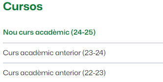 Enllaç per visualitzar les aules del curs 2024-25