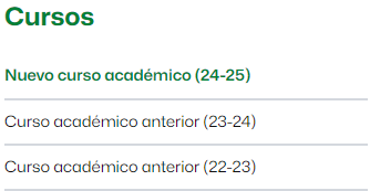 Enlace para visualizar las aulas del curso 2024-25