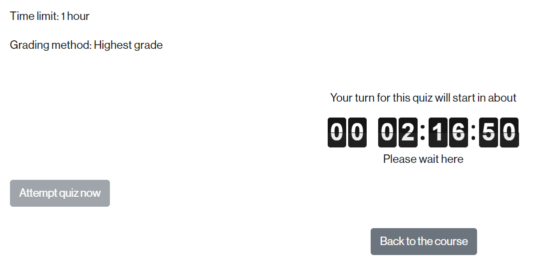 Turn to start the quiz