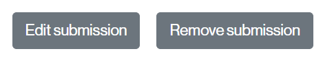 Buttons to edit and to delete a submission
