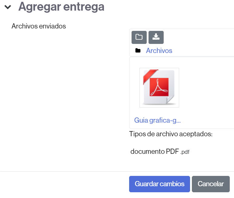 Adjunción de documentos a una tarea