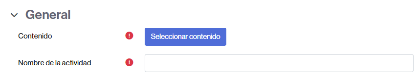 Botón para seleccionar contenido creado con Genially
