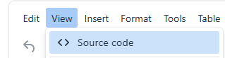 Link to edit HTML code