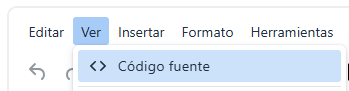 Enlace para editar código HTML