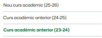 Enllaç per accedir a les aules del curs 2023-24