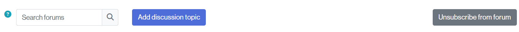 Unsubscribe button on the forum