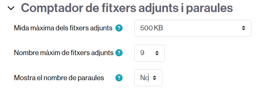 Gestió de la mida i número de fitxers que es poden pujar a un fòrum