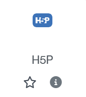 Icona per crear una activitat H5P