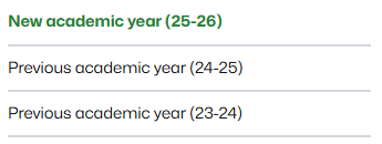 Access to classrooms for the new 2025-26 academic year