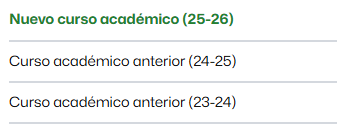 Acceso a las aulas del nuevo curso 2025-26