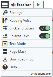 Opcions de marcatge de text de Readspeaker