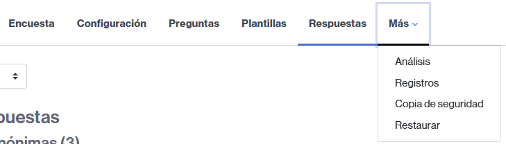 Opciones de la encuesta