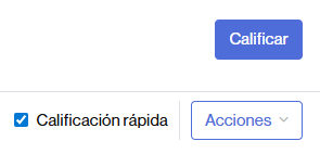Activación de la calificación rápida en una tarea