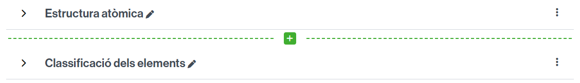 Botó per afegir una secció / Botón para añadir una sección / Button to add a section