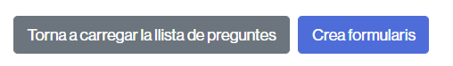 Botó per crear els formularis a una activitat de Qüestionari fora de línia