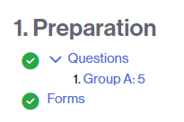 Link to access the forms generated in an offline Questionnaire activity