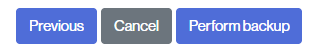 Button to back up the selected items